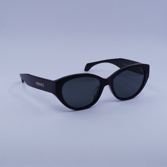 Versace VE4495D GB1/87 Sunglasses Black Cat Eye Frame, Dark Grey Lenses main image 8